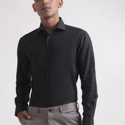 Bruun & Stengade Spread Collar Cotton Slim Fit Formal Shirt-image-90