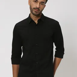 Mufti Slim Fit Spread Collar Casual Shirt-picture-9