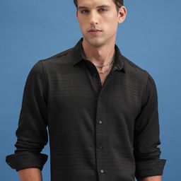 Locomotive Luxe Men Popcorn Textured Party Evening Shirt-image-17