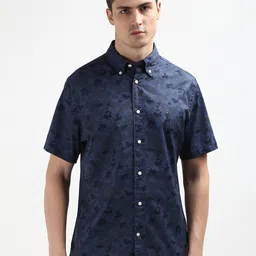 Tommy Hilfiger Abstract Printed Button Down Collar Casual Shirt-image-97