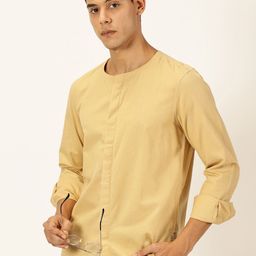 Thomas Scott Men Premium Cotton Linen Casual Shirt-image-30