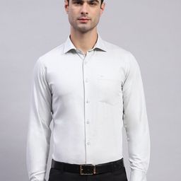 Monte Carlo Classic Spread Collar Opaque Cotton Casual Shirt-image-54