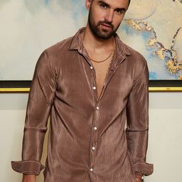 Campus Sutra Pleat-Creased Shirt-image-62