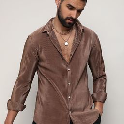 Campus Sutra Pleat-Creased Shirt-image-66