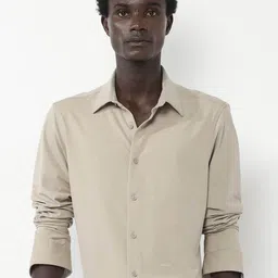 RARE RABBIT Men Flyknit Power Stretch Knitted Shirt-image-97