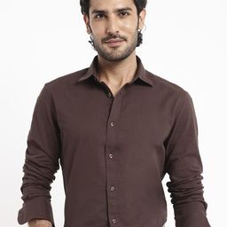 RARE RABBIT Spread Collar Comfort Cotton Casual Shirt-image-69