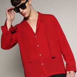 Campus Sutra Relaxed Slash Collar Long Sleeves Casual Shirt-image-53
