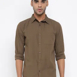 Allen Cooper Men Slim Fit Opaque Casual Shirt-image-88