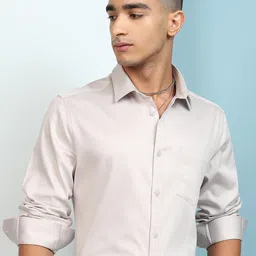 HIGHLANDER Slim Fit Spread Collar Casual Shirt-picture-45