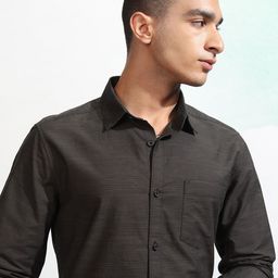 HIGHLANDER Men Slim Fit Opaque Casual Shirt-image-20