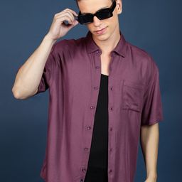 HIGHLANDER Men Slim Fit Opaque Casual Shirt-image-90