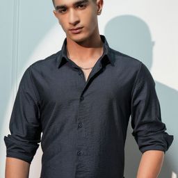 HIGHLANDER Men Slim Fit Opaque Casual Shirt-image-81