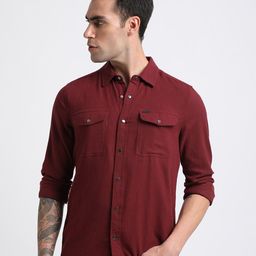THE BEAR HOUSE Slim Fit Pure Cotton Casual Shirt-image-29