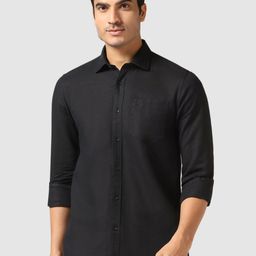 Blackberrys India Slim Fit Spread Collar Long Sleeves Cotton Casual Shirt-image-2
