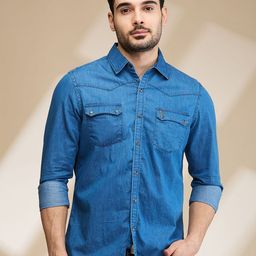 Being Human Men Slim Fit Opaque Casual Shirt-picture-2