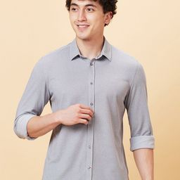 Being Human Spread Collar Slim Fit Casual Shirt-image-76