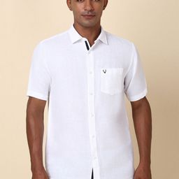 Allen Solly Men Solid Cotton Pocket Detailing Slim Fit Casual Shirt-image-54