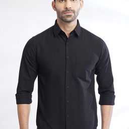 Greenfibre Slim Fit Cotton Casual Shirt-image-33