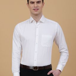 Greenfibre Textured Self Design Slim Fit Cotton Formal Shirt-image-22