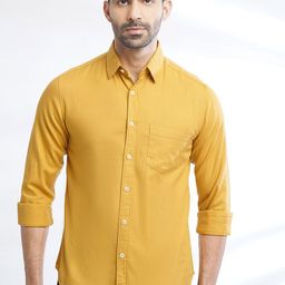 Greenfibre Slim Fit Cotton Casual Shirt-image-92