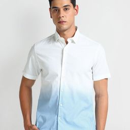 Arrow Sport Spread Collar Cotton Curved Slim Fit Casual Shirt-image-60