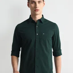 Arrow Sport Spread Collar Slim Fit Casual Cotton Shirt-picture-27