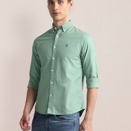 U.S. Polo Assn. Button Down Collar Tailored Fit Casual Shirt-image-89
