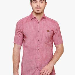 Kuons Avenue Smart Slim Fit Spread Collar Pocket Casual Shirt-image-74