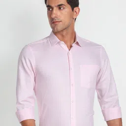 Arrow Self Design Cotton Linen Formal Shirt-picture-16
