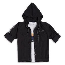 CAVIO Boys Comfort Fit Hooded Opaque Casual Pure Cotton Shirt With T-shirt-image-47