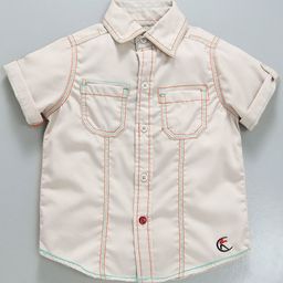 KiddoPanti Boys Standard Roll Up Sleeves Pure Cotton Casual Shirt-picture-19