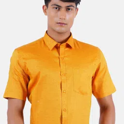 Ramraj Men Pure Cotton Solid Full Sleeve Formal Shirt-picture-36