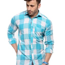 Hangup Men Slim Fit Checked Casual Shirt-image-89