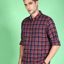 HARDSODA Tartan Checked Twill Weave Casual Shirt-image-65