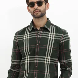 RARE RABBIT Men Forman Regular Fit Checked Cotton Shirt-image-31
