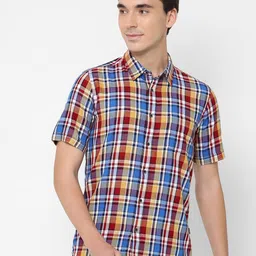 Pepe Jeans Men Red Tartan Checks Casual Shirt-image-30