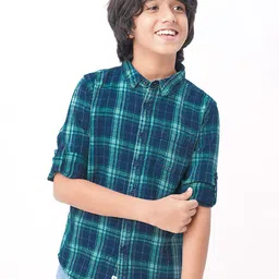 edheads Boys Tartan Checked Cotton Casual Shirt-picture-29