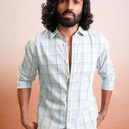 LOCOMOTIVE Premium Checked Regular Fit Shirt-image-3