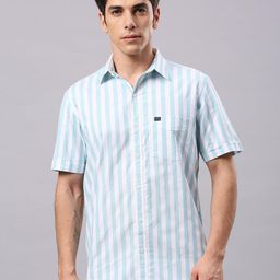 Klub Fox Men Slim Fit Gingham Checks Opaque Checked Casual Shirt-image-91
