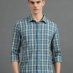 Bushirt Classic Tartan Checked Cotton Casual Shirt-image-60