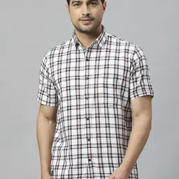 Klub Fox Men Slim Fit Tartan Checks Opaque Checked Casual Shirt-picture-25
