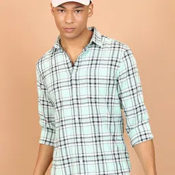KETCH Slim Fit Checked Casual Shirt-picture-2