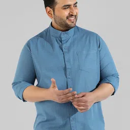 Instafab Plus Men Plus Size Cotton Regular Fit Casual Shirt-17