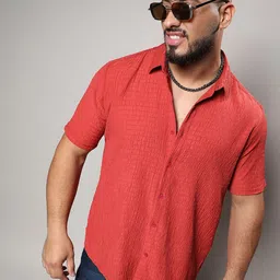 Instafab Plus Classic Horizontal Striped Acrylic Casual Shirt-image-42