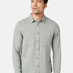 People Slim Fit Pure Cotton Casual Shirt-image-33