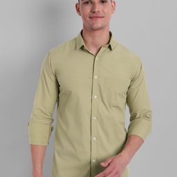 Majestic Man Men Beige Slim Fit Casual Shirt-image-45