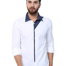 Purple State Slim Fit Spread Collar Casual Shirt-image-58