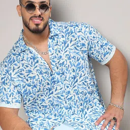 Instafab Plus Classic Abstarct Printed Cotton Casual Shirt-image-99