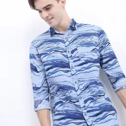 KETCH Men Slim Fit Printed Casual Cotton Shirt-image-85