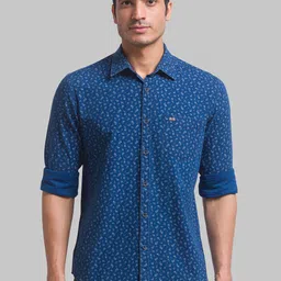 Parx Slim Fit Floral Printed Cotton Casual Shirt-image-13